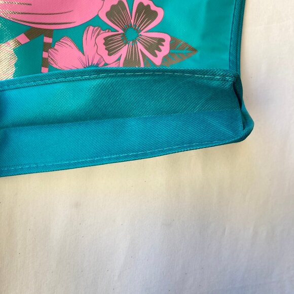 2 Flamingo Pineapple Tote Bags Shopper Reusable Shopping Bag Beach Tropical - Picture 3 of 13